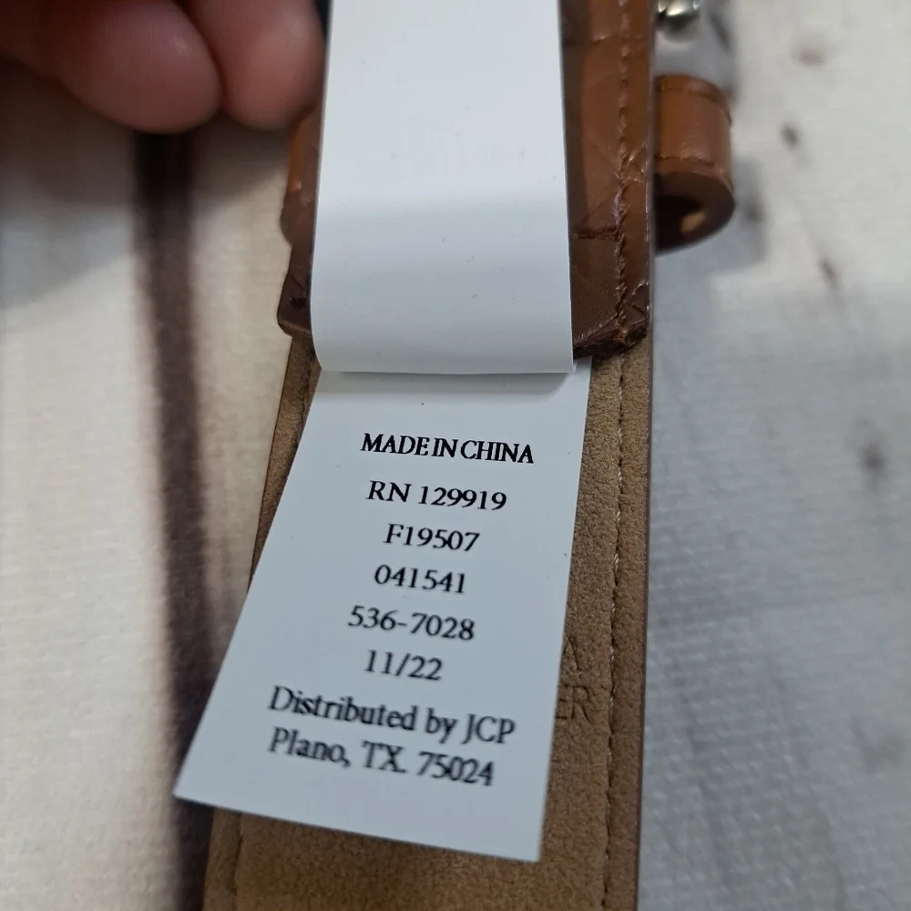 Stafford Tan Belt Mens Size Large 38-40